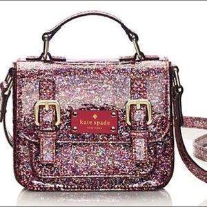 Kate Spade Glitter Scout Crossbody Bag Purse Kid’s